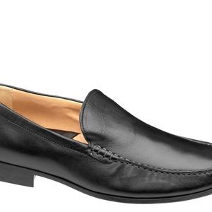 Johnston & Murphy Black Sheepskin loafer